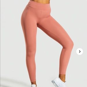 Gymshark laser cut tights deep blush size M